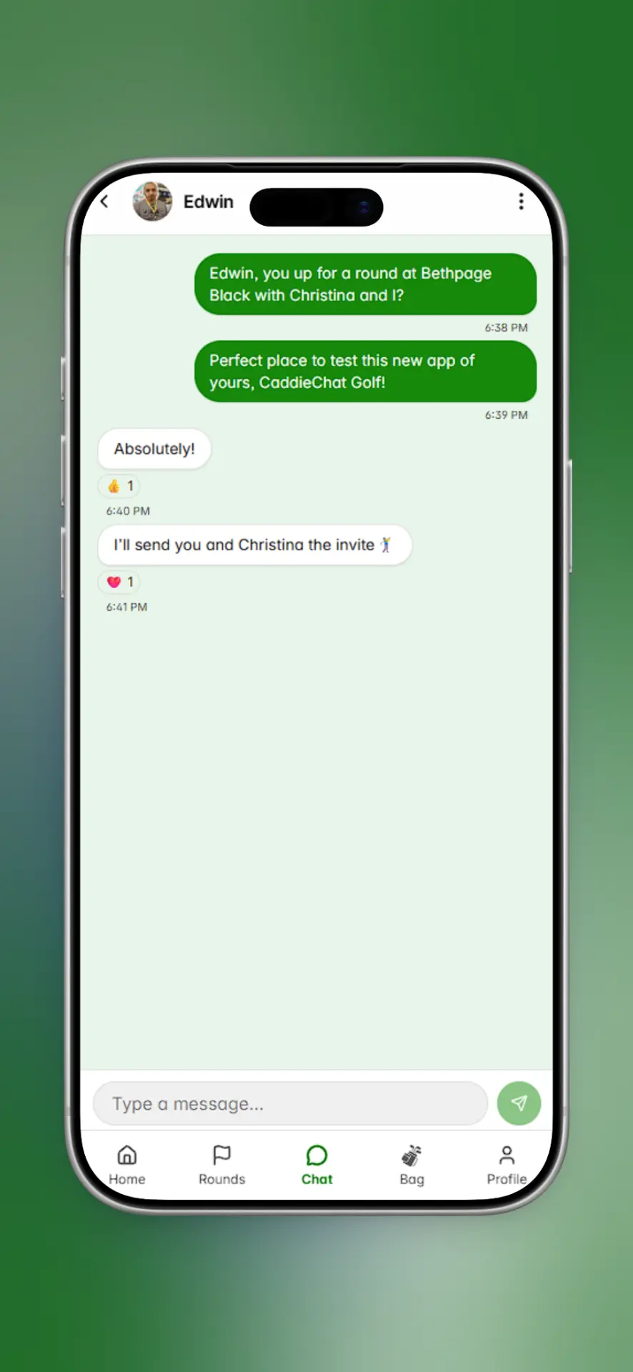 The Buddy System app screenshot